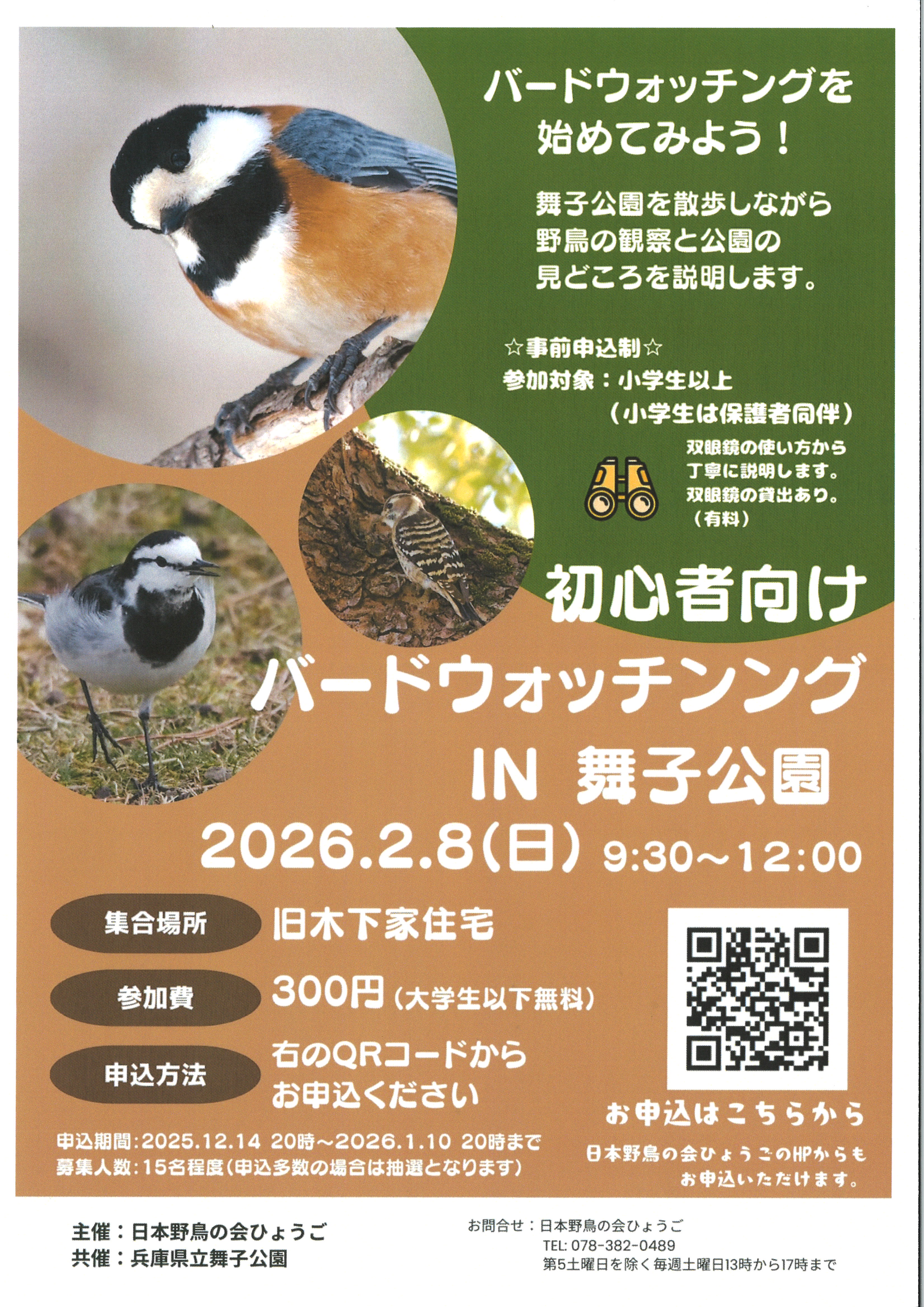 （2/8）冬の舞子公園探鳥会のアイキャッチ